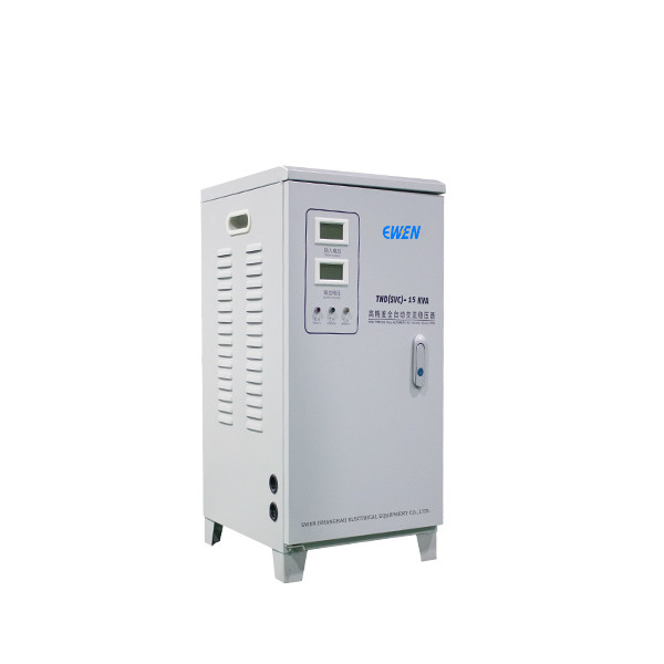 একক ফেজ বৈদ্যুতিক সরঞ্জাম জন্য 15000VA 220V ভাল মানের স্বয়ংক্রিয় ভোল্টেজ নিয়ন্ত্রক