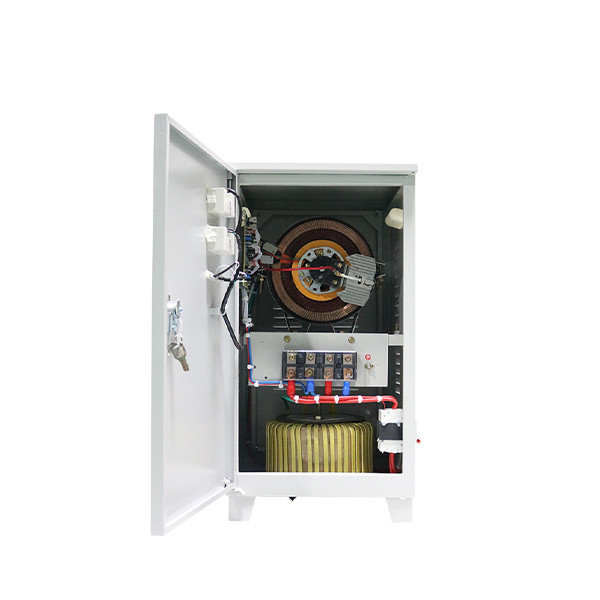 একক ফেজ বৈদ্যুতিক সরঞ্জাম জন্য 15000VA 220V ভাল মানের স্বয়ংক্রিয় ভোল্টেজ নিয়ন্ত্রক